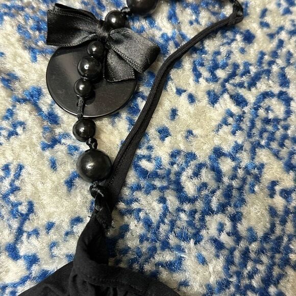 Andres Sarda Ruched Beaded Ellen Bikini Black 34b - Picture 5 of 13